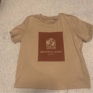 Tan Short Sleeve Tee